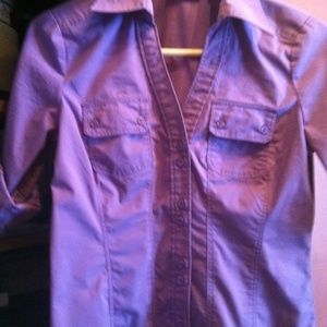 NY&Co. Fitted Collared Button-pocket, Sz. XS.